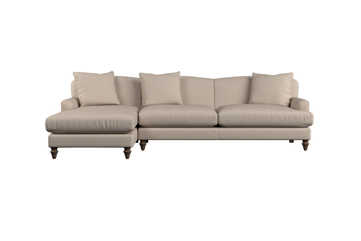Deni Large Corner Sofa - Brera Linen Jade-MAKE TO ORDER-Nkuku