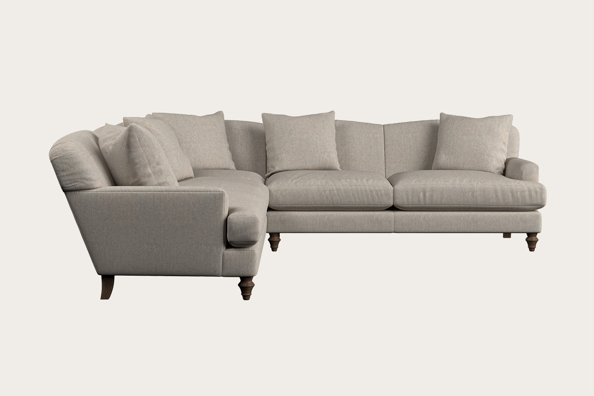 Deni Large Corner Sofa - Brera Linen Natural