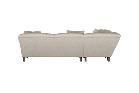Deni Grand Left Hand Chaise Sofa - Recycled Cotton Lavender