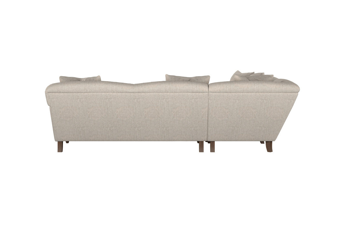 Deni Grand Left Hand Chaise Sofa - Recycled Cotton Lavender