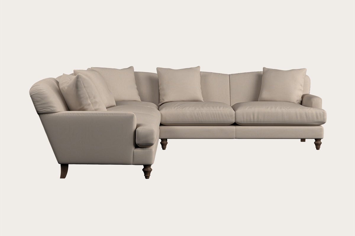 Deni Large Corner Sofa - Recycled Cotton Natural