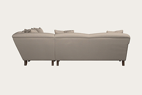 Deni Large Corner Sofa - Recycled Cotton Natural-MAKE TO ORDER-Nkuku