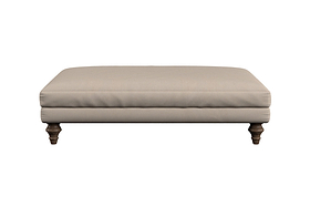 Deni Large Footstool - Brera Linen Chestnut