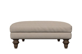 Deni Large Footstool - Recycled Cotton Natural