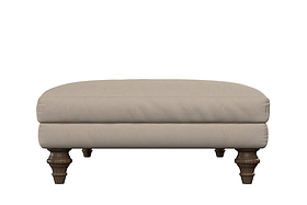 Deni Large Footstool - Brera Linen Chestnut