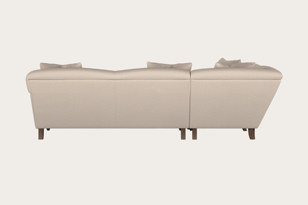 Deni Large Right Hand Corner Sofa - Recycled Cotton Natural