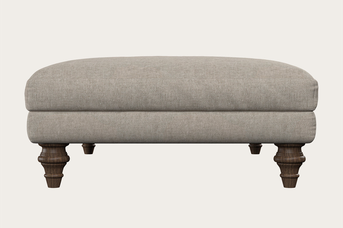 Deni Large Footstool - Brera Linen Natural