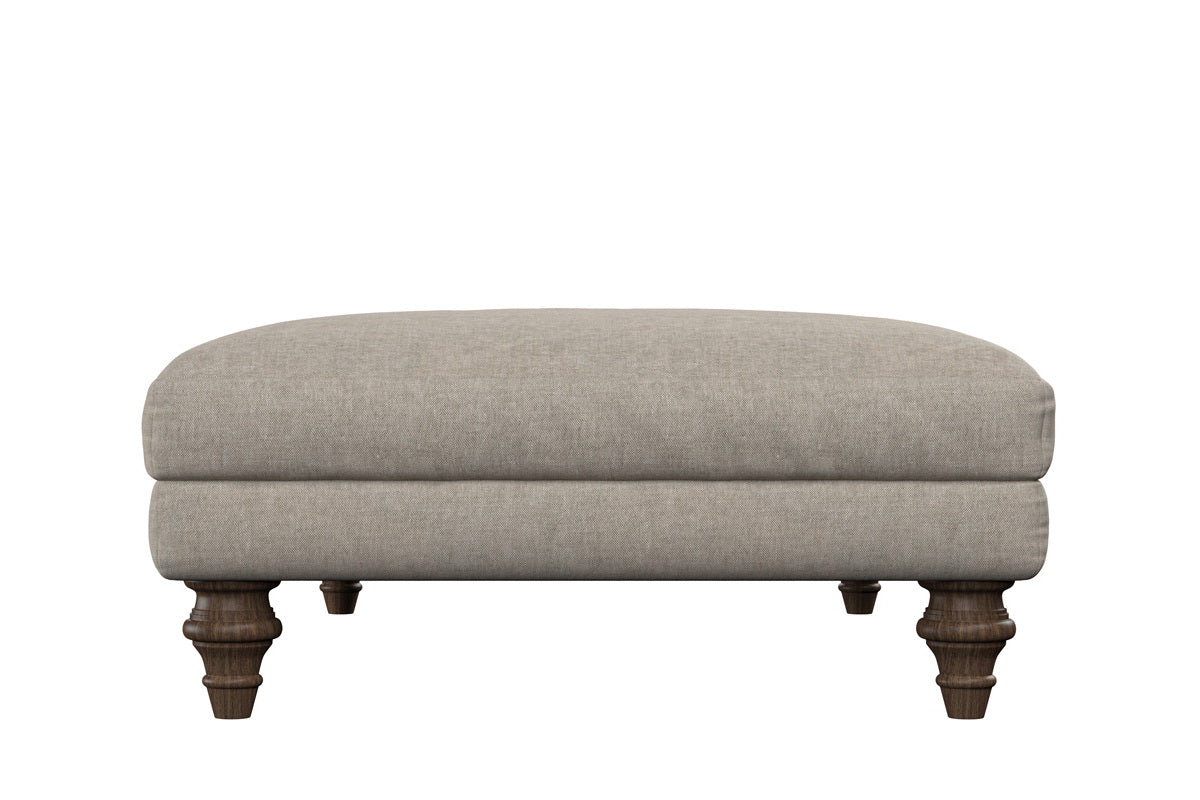 Deni Large Footstool - Brera Linen Natural