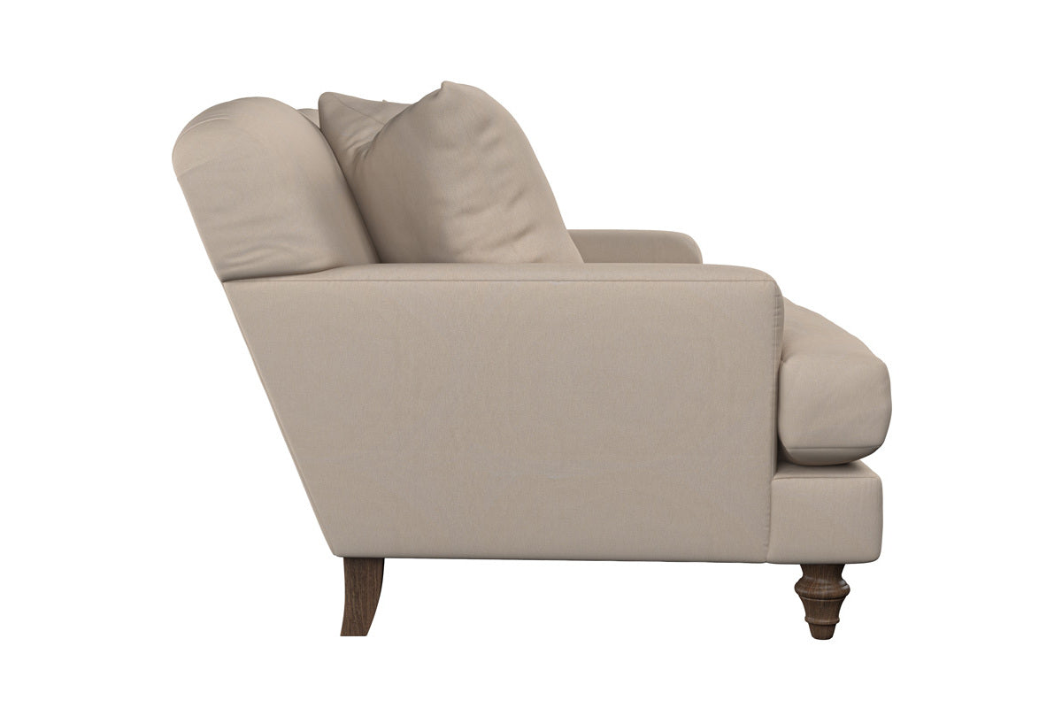 Deni Large Left Hand Chaise Sofa - Brera Linen Charcoal-MAKE TO ORDER-Nkuku