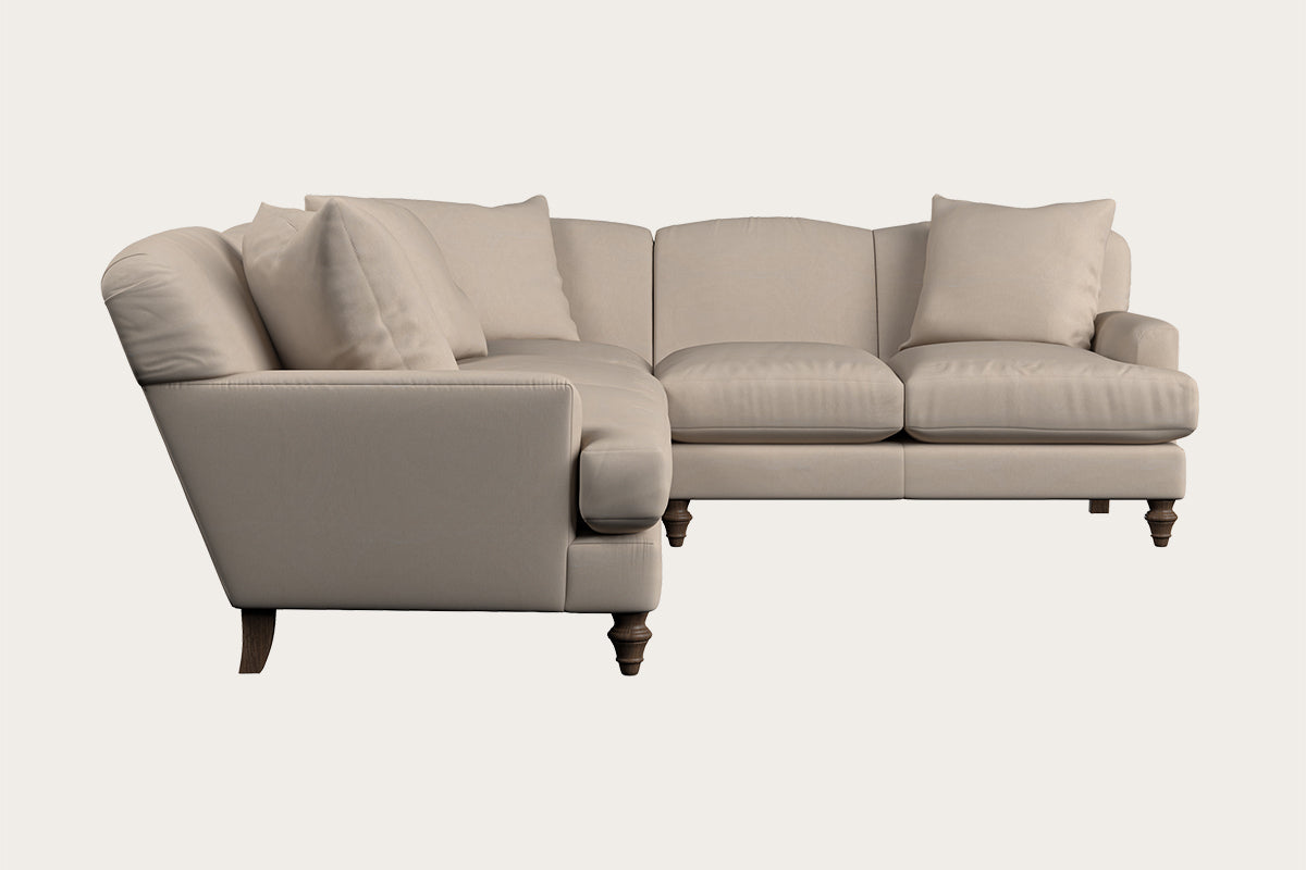 Deni Super Grand Right Hand Corner Sofa - Recycled Cotton Natural