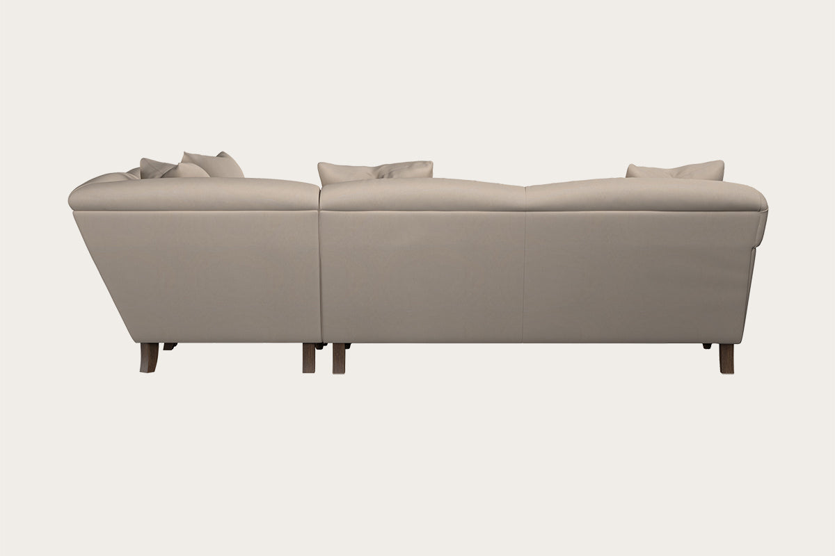 Deni Super Grand Right Hand Corner Sofa - Recycled Cotton Natural