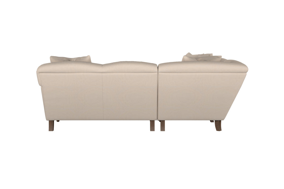 Deni Large Left Hand Chaise Sofa - Brera Linen Chestnut