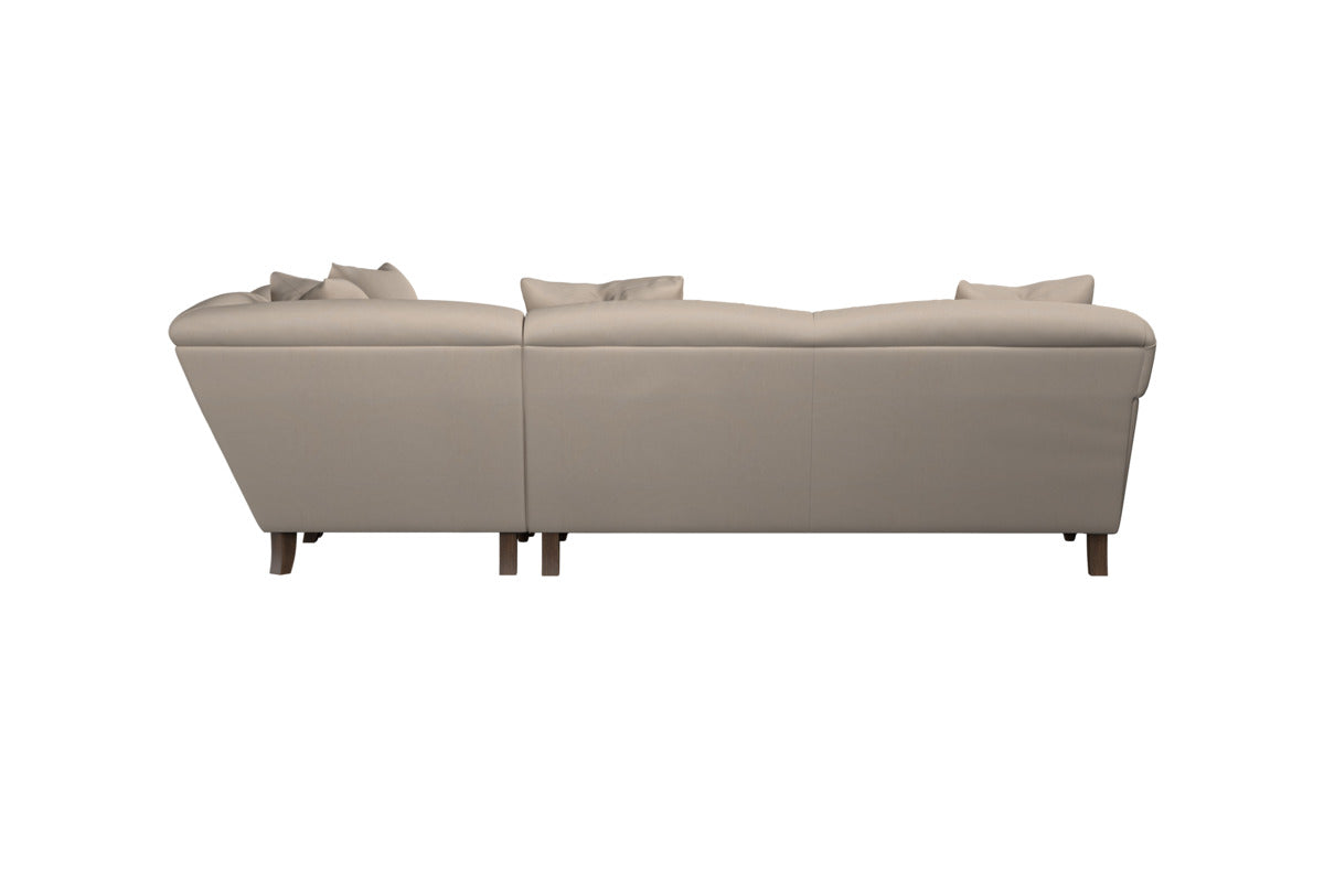 Deni Large Left Hand Chaise Sofa - Brera Linen Chestnut
