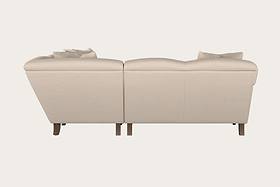 Deni Large Left Hand Chaise Sofa - Brera Linen Espresso