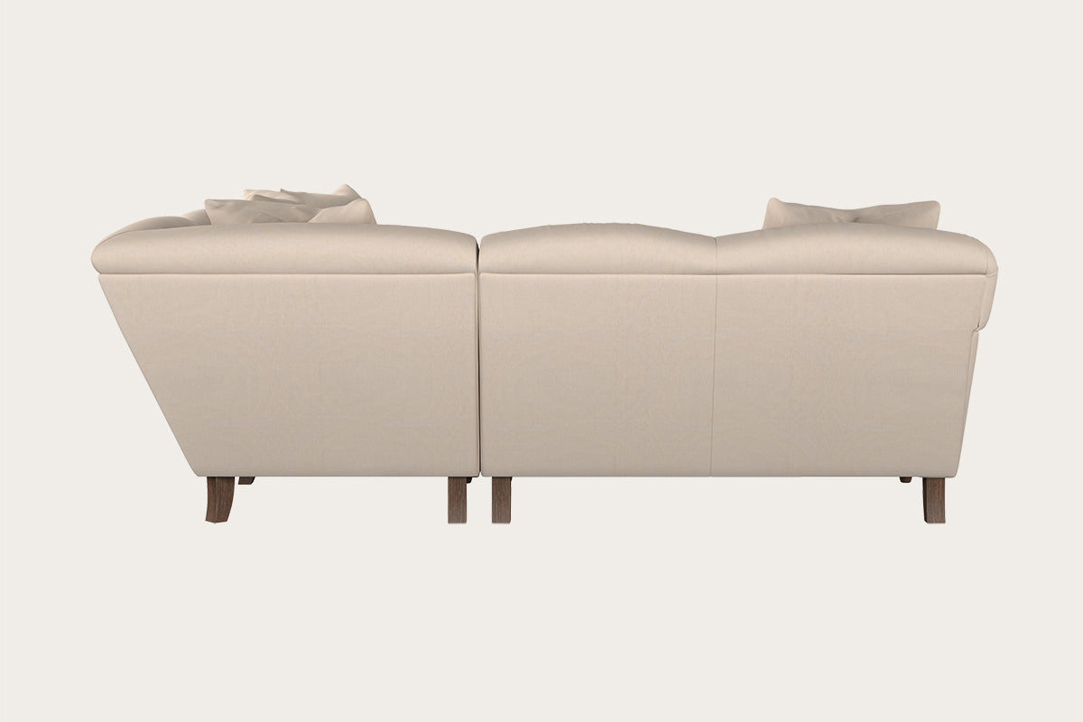 Deni Super Grand Left Hand Corner Sofa - Recycled Cotton Natural