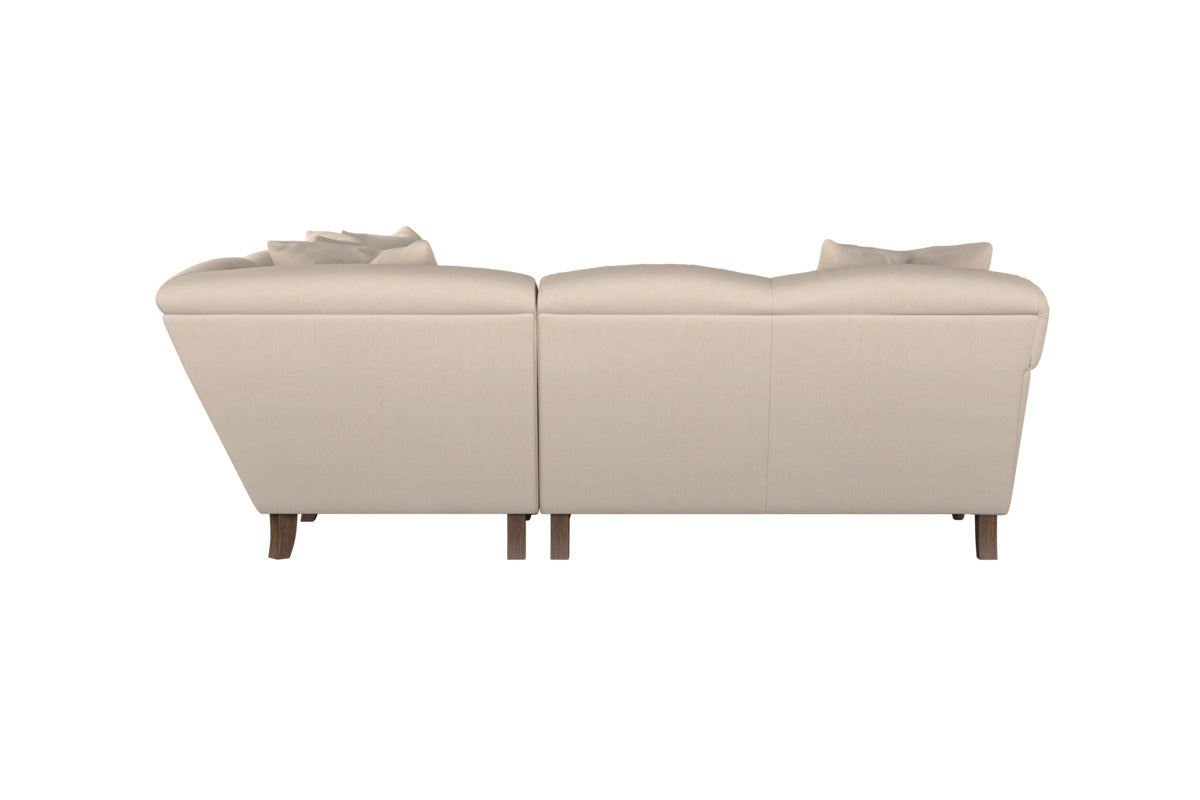 Deni Large Left Hand Chaise Sofa - Brera Linen Espresso