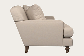 Deni Large Left Hand Chaise Sofa - Brera Linen Granite