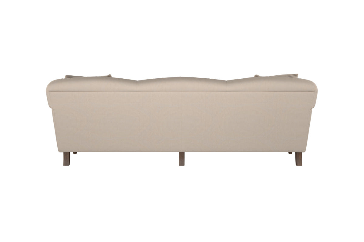 Deni Large Left Hand Chaise Sofa - Brera Linen Granite