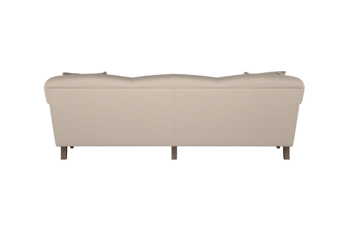 Deni Large Left Hand Chaise Sofa - Brera Linen Granite