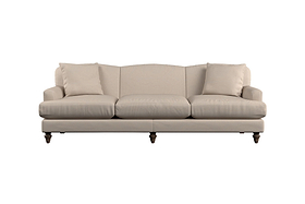 Deni Large Left Hand Chaise Sofa - Brera Linen Granite