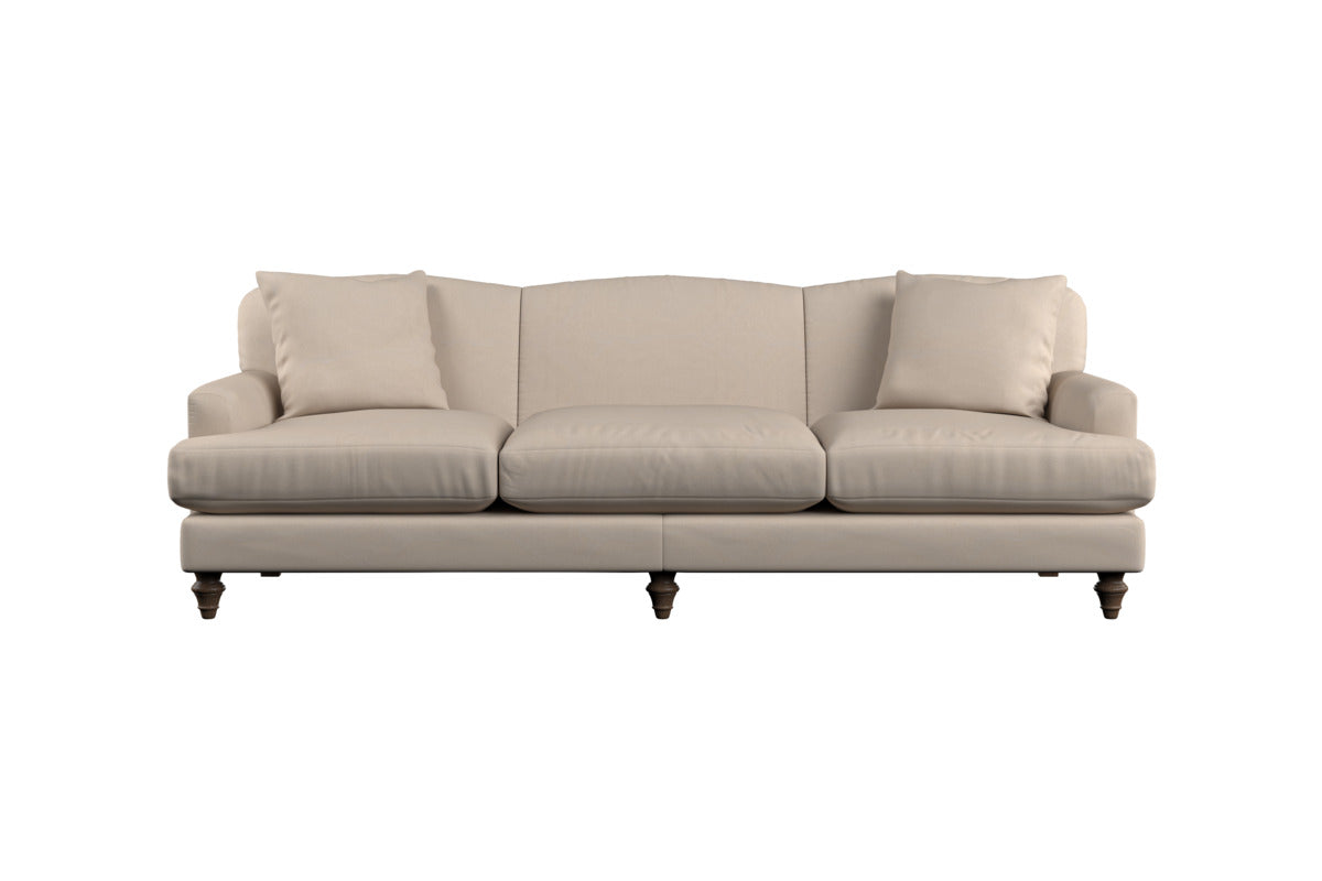 Deni Large Left Hand Chaise Sofa - Brera Linen Granite