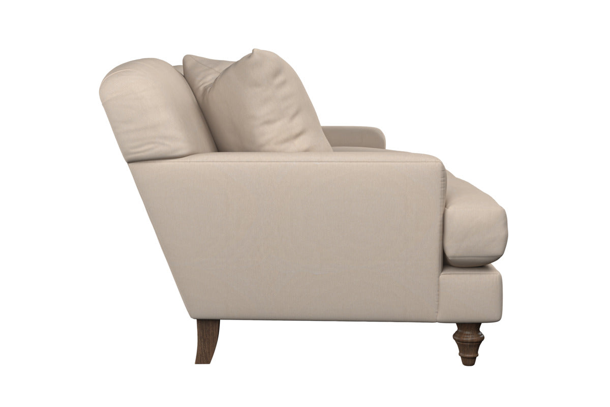 Deni Large Left Hand Chaise Sofa - Brera Linen Granite