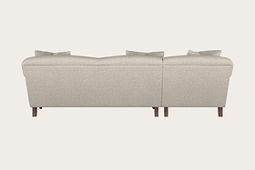 Deni Large Left Hand Chaise Sofa - Brera Linen Natural