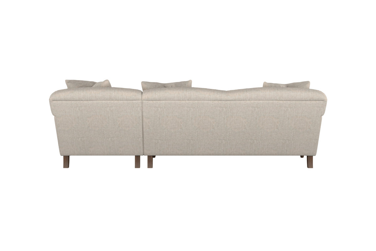 Deni Large Right Hand Chaise Sofa - Brera Linen Natural