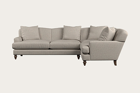 Deni Large Left Hand Corner Sofa - Brera Linen Natural-MAKE TO ORDER-Nkuku