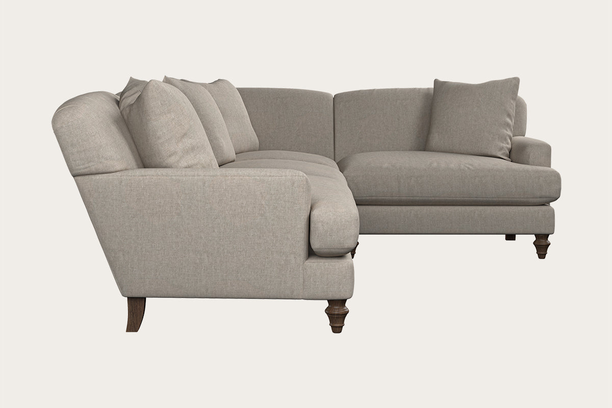 Deni Large Left Hand Corner Sofa - Brera Linen Natural