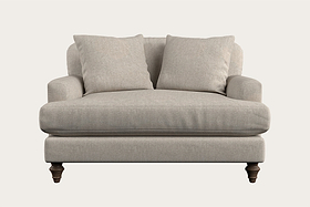 Deni Love Seat - Brera Linen Natural-MAKE TO ORDER-Nkuku