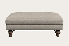 Deni Medium Footstool - Brera Linen Natural