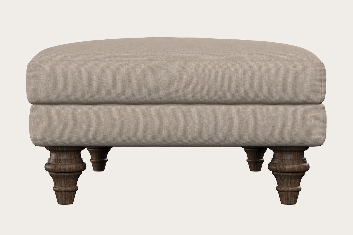 Deni Medium Footstool - Brera Linen Natural