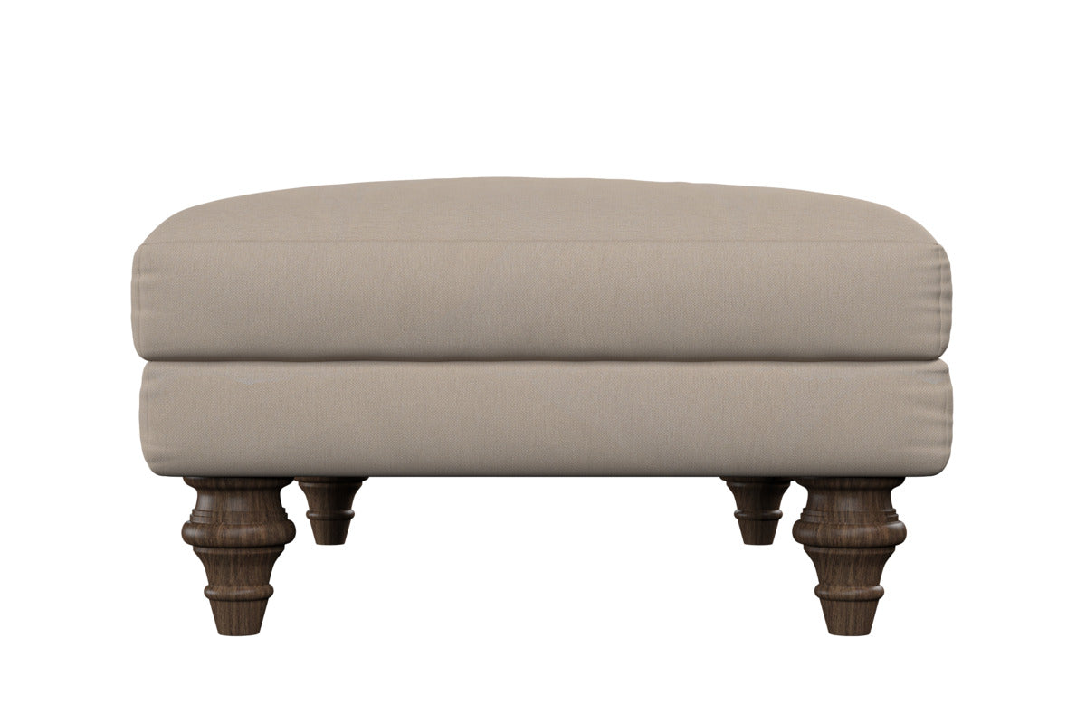 Deni Medium Footstool - Brera Linen Natural