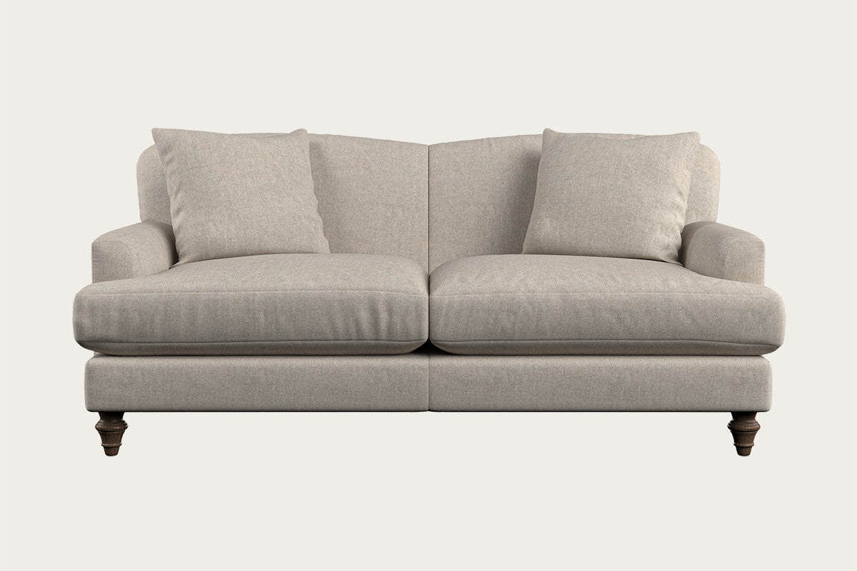 Deni Medium Sofa - Brera Linen Natural-MAKE TO ORDER-Nkuku
