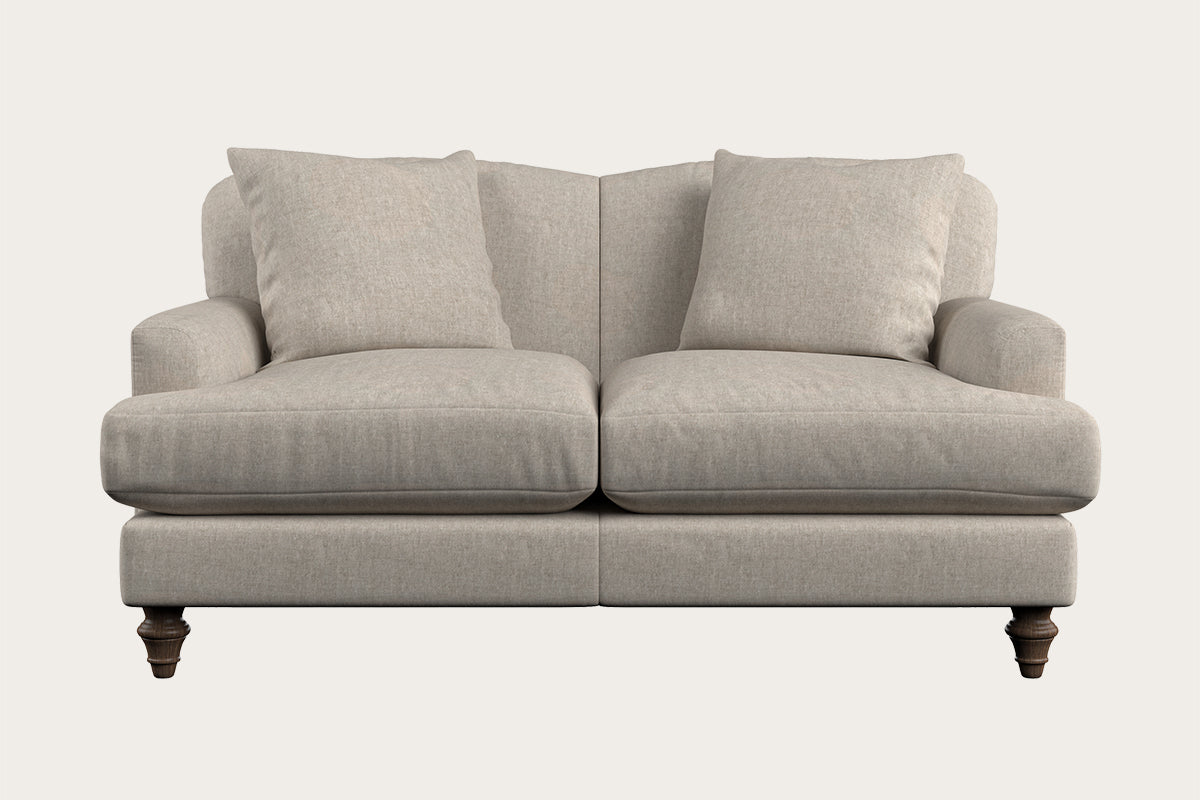 Deni Small Sofa - Brera Linen Natural-MAKE TO ORDER-Nkuku