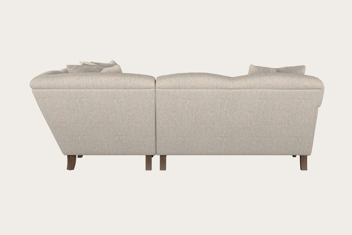 Deni Super Grand Left Hand Corner Sofa - Brera Linen Natural