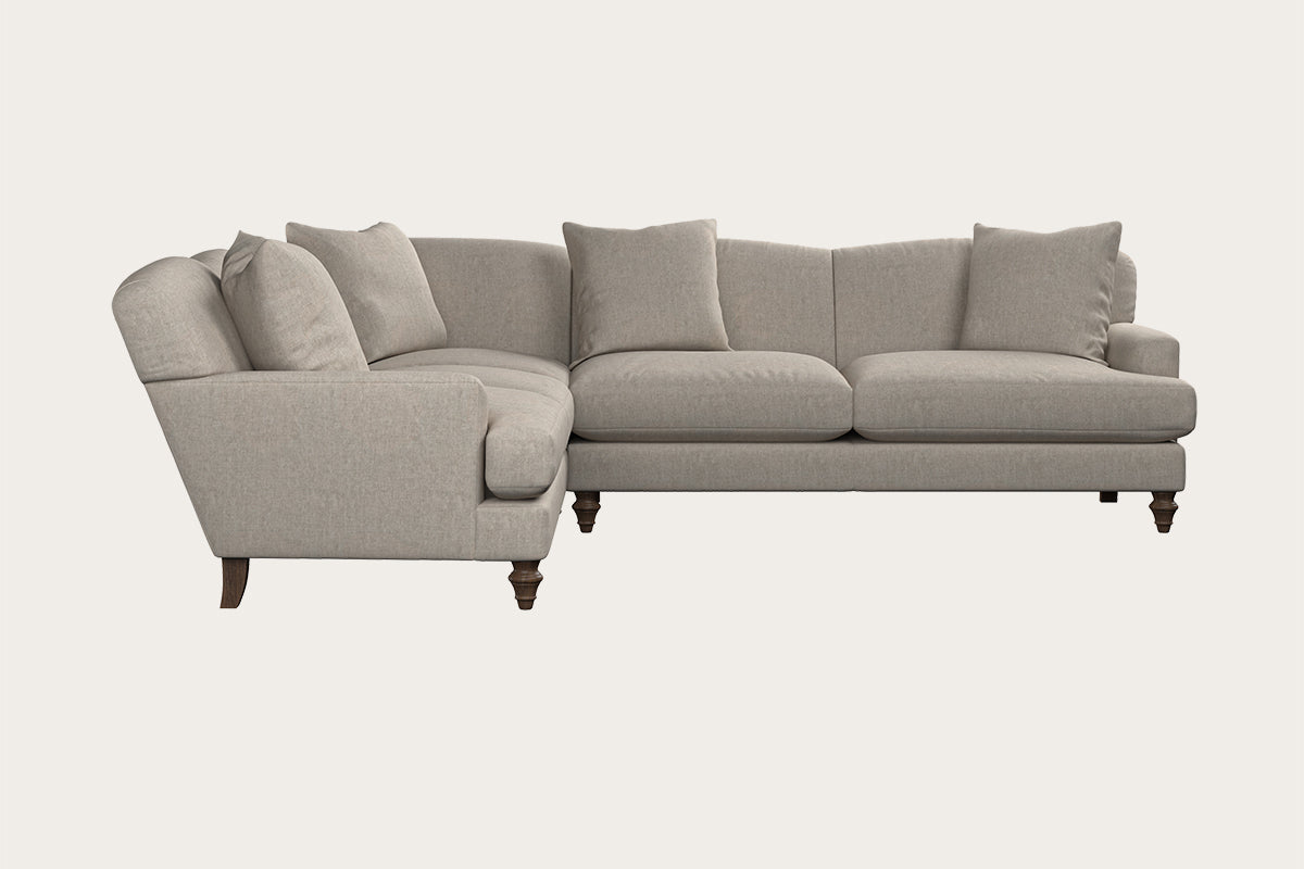 Deni Super Grand Left Hand Corner Sofa - Brera Linen Natural