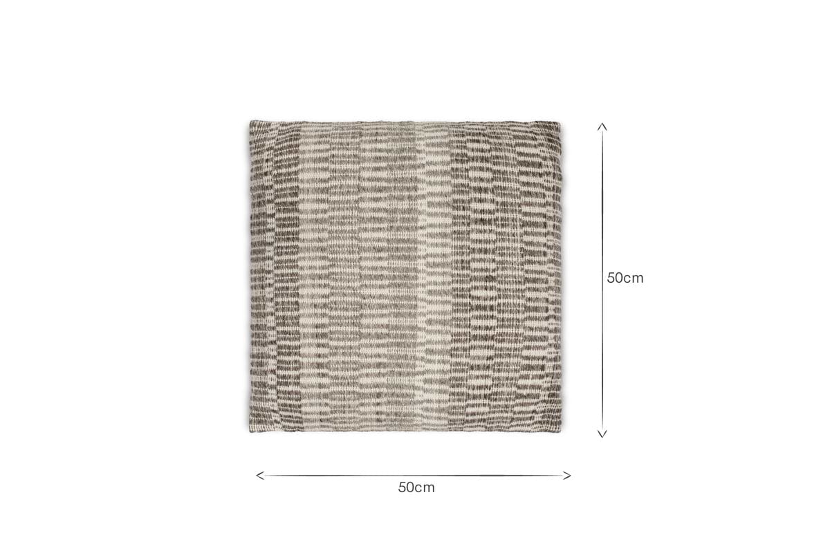 Aahna Wool Cushion Cover - Charcoal