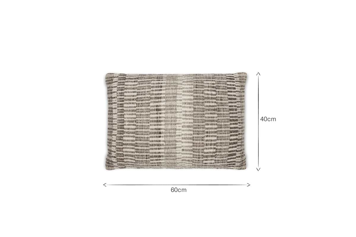 Aahna Wool Cushion Cover - Charcoal