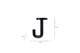 The Aniko Iron Hook (Set of 2) by nkuku is a wall-mounted, hand-cast black hook designed for convenience.