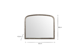 Almora Wall Mirror - Antique Nickle