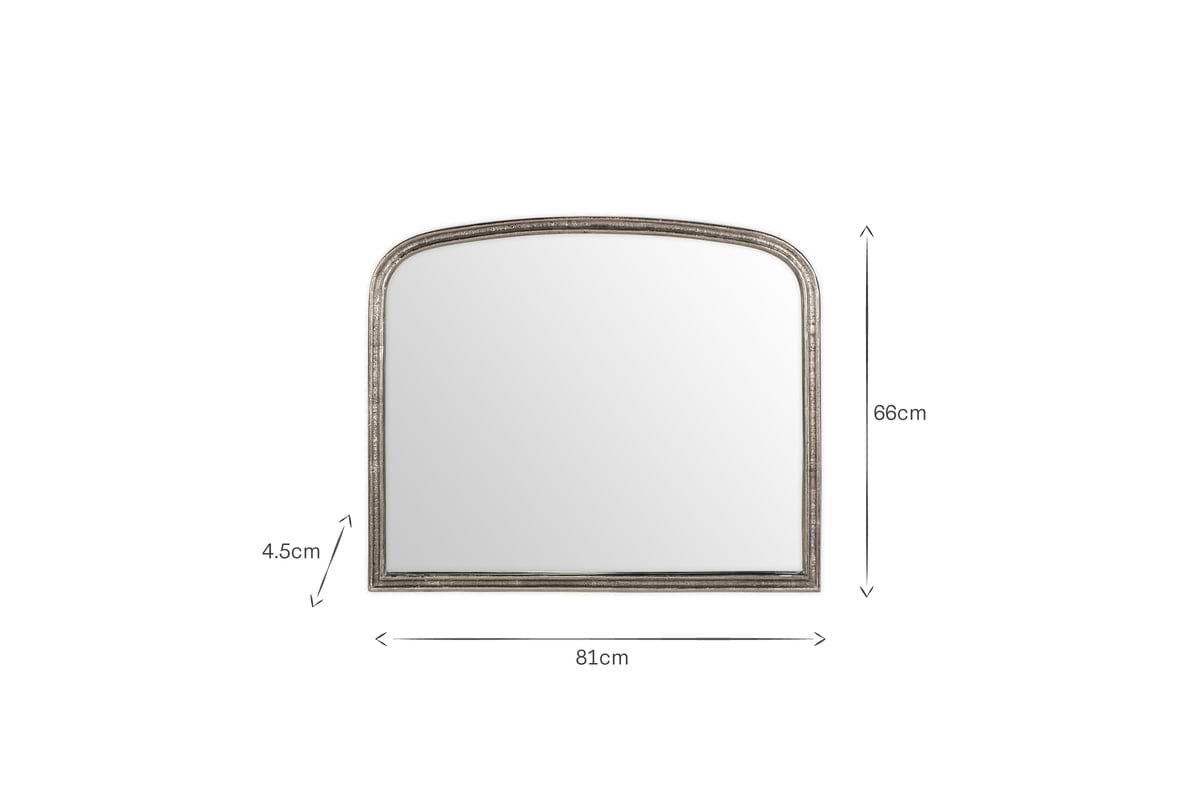 Almora Wall Mirror - Antique Nickle