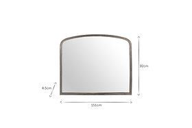 Almora Wall Mirror - Antique Nickle