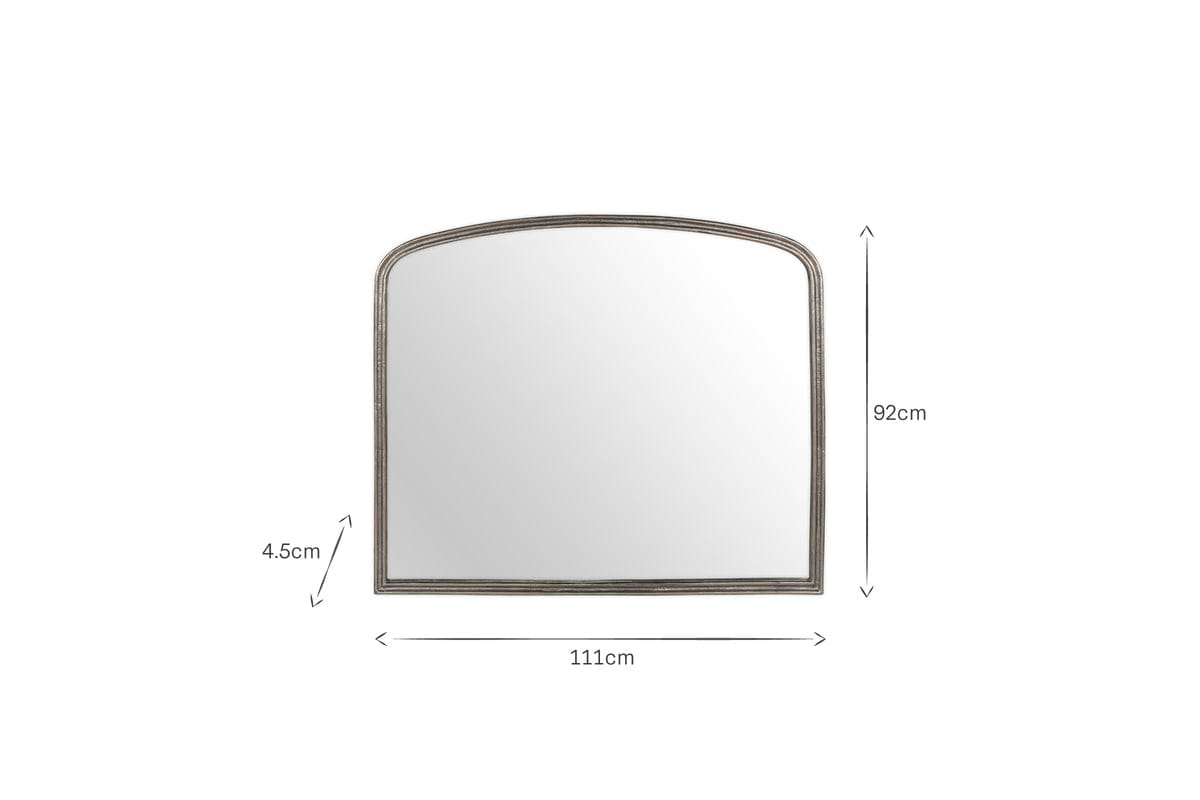 Almora Wall Mirror - Antique Nickle