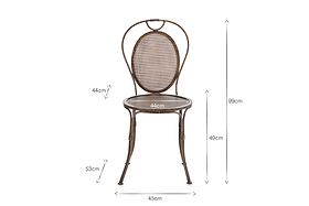 Parwaha Iron Bistro Chair