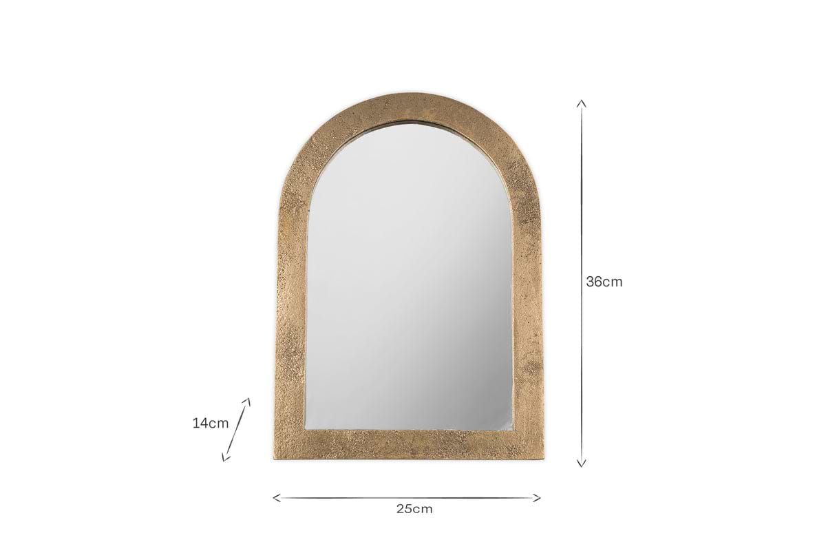 Cayce Cast Aluminum Vanity Mirror - Antique Brass