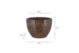 Dunai Terracotta Planter - Brown