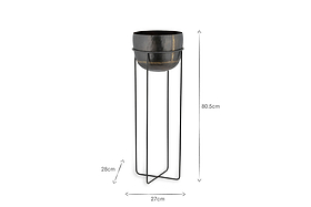 Endo Reclaimed Iron Planter Stand