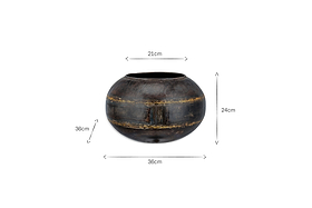Endo Reclaimed Iron Globe Planter